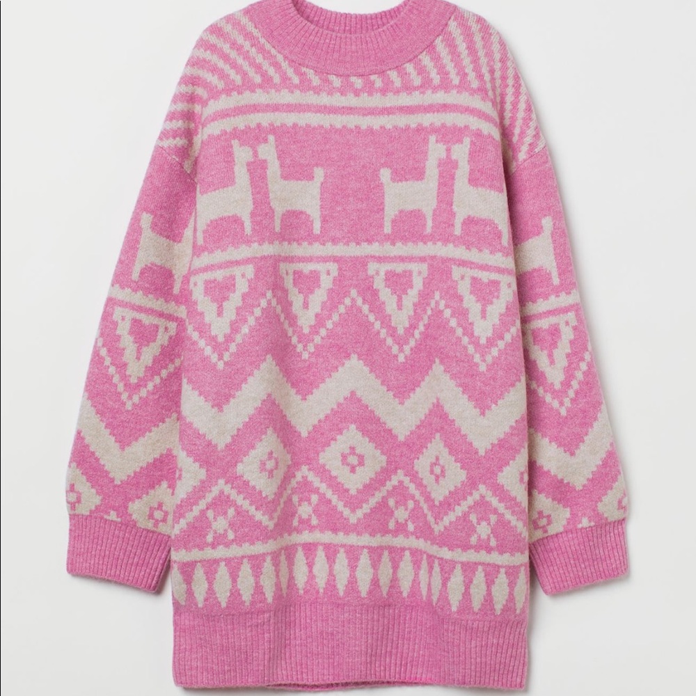 Knit sweater long